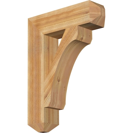 Ekena Millwork Legacy Craftsman Rough Sawn Bracket, Western Red Cedar, 6"W x 24"D x 32"H BKT06X24X32LEC04RWR
